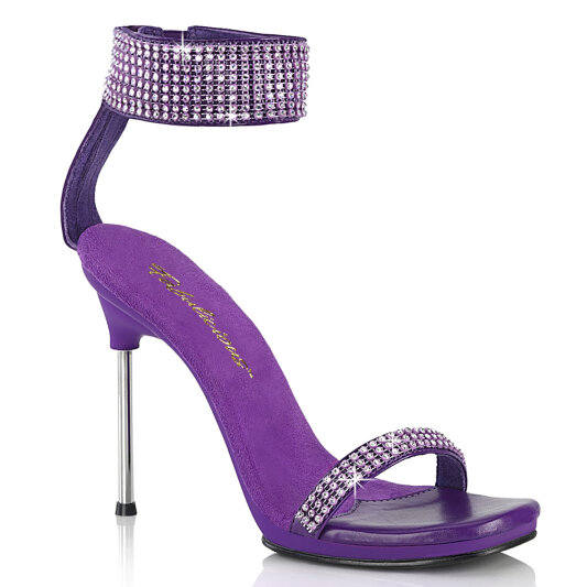 Fabulicious CHIC-40 Sandalias Piel Sintética pedrería morado EU-39 / US-9