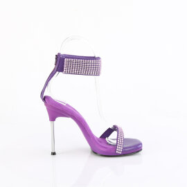 Fabulicious CHIC-40 Sandalias Piel Sintética pedrería morado EU-39 / US-9