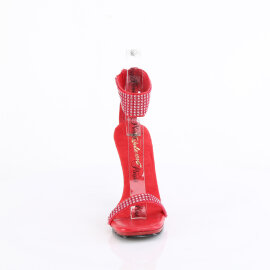 Fabulicious CHIC-40 Sandalias ecoPiel pedrería Rojo EU-37 / US-7