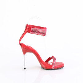 Fabulicious CHIC-40 Sandalias ecoPiel pedrería Rojo EU-40 / US-10