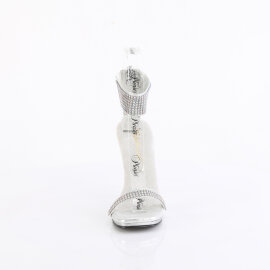 Fabulicious CHIC-40 Sandalias tejido pedrería plata EU-37/US-7