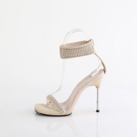 Fabulicious CHIC-40 Sandalias ecoPiel pedrería beige EU-36 / US-6