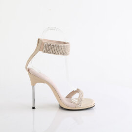 Fabulicious CHIC-40 Sandalias ecoPiel pedrería beige EU-36 / US-6
