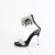 Fabulicious CHIC-47 Sandalias Tono Claro Negro EU-39 / US-9