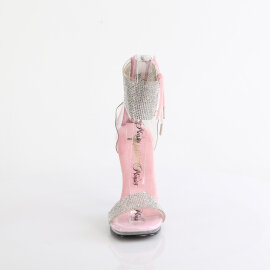 Fabulicious CHIC-47 Sandalias Plata transparente rosa pastel EU-39 / US-9