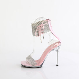 Fabulicious CHIC-47 Sandalias Plata transparente rosa pastel EU-39 / US-9