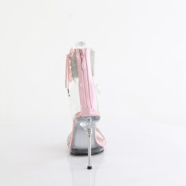 Fabulicious CHIC-47 Sandalias Plata transparente rosa pastel EU-39 / US-9