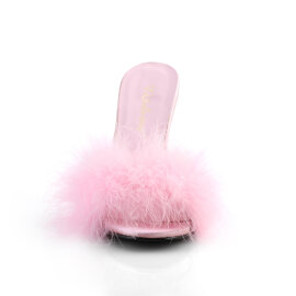 Fabulicious CLASSIQUE-01F Zuecos de Piel Sintética Rosa EU-38 / US-8