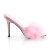Fabulicious CLASSIQUE-01F Zuecos de Piel Sintética Rosa EU-44 / US-14