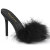 Fabulicious CLASSIQUE-01F Zuecos de Piel Sintética Negro EU-40 / US-10