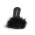 Fabulicious CLASSIQUE-01F Zuecos de Piel Sintética Negro EU-40 / US-10