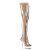 Pleaser Bota Alta DELIGHT-3026 Plata Transparente Metálico EU-35 / US-5