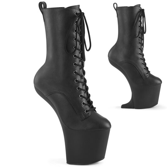 Pleaser CRAZE-1040 Botines con Plataforma Piel Sintética Negro EU-39 / US-9