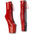 Pleaser CRAZE-1040TT Botas hasta la rodilla con Plataforma Charol Negro Rojo EU-38 / US-8