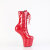 Pleaser CRAZE-1040TT Botas hasta la rodilla con Plataforma Charol Negro Rojo EU-38 / US-8