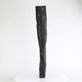 Pleaser CRAZE-3000 Botas por encima de la rodilla con Plataforma Piel Sintética Negro EU-37 / US-7