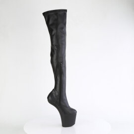 Pleaser CRAZE-3000 Botas por encima de la rodilla con Plataforma Piel Sintética Negro EU-37 / US-7