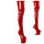 Pleaser CRAZE-3000 Botas por encima de la rodilla con Plataforma Charol Rojo EU-37 / US-7