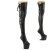 Pleaser CRAZE-3050 Botas por encima de la rodilla con Plataforma de Piel Sintética Negro EU-36 / US-6