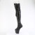Pleaser CRAZE-3050 Botas por encima de la rodilla con Plataforma de Piel Sintética Negro EU-36 / US-6