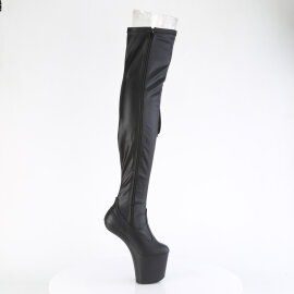 Pleaser CRAZE-3050 Botas por encima de la rodilla con Plataforma de Piel Sintética Negro EU-39 / US-9