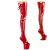 Pleaser CRAZE-3050 Botas por encima de la rodilla con Plataforma Charol Rojo EU-37 / US-7