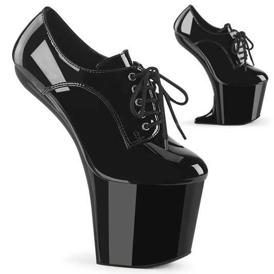 Pleaser CRAZE-860 Botines con Plataforma Charol Negro EU-38 / US-8