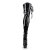 Pleaser Bota Alta DELIGHT-3050 Negro Elástico Charol EU-35 / US-5