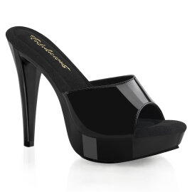 Fabulicious COCKTAIL-501 Zuecos con Plataforma  Negro EU-43 / US-13