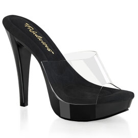 Fabulicious COCKTAIL-501 Zuecos con Plataforma Negro Tono...