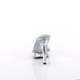 Fabulicious  COCKTAIL-501 Zuecos con Plataforma  Tono Claro EU-42 / US-12