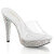 Fabulicious COCKTAIL-501DM Zuecos Plataforma Tono Claro pedrería Plata EU-38 / US-8