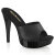 Fabulicious COCKTAIL-501L Zuecos Plataforma cuero Negro EU-38 / US-8