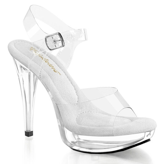 Fabulicious COCKTAIL-508 Sandalias de Plataforma Transparente EU-42 / US-12