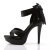 Fabulicious COCKTAIL-568 Sandalias de Plataforma Negro EU-40 / US-10