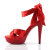 Fabulicious COCKTAIL-568 Sandalias de Plataforma Rojo EU-40 / US-10