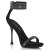 Fabulicious CUPID-440 Sandalias pedrería efecto Piel Negro EU-38 / US-8