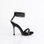 Fabulicious CUPID-440 Sandalias pedrería efecto Piel Negro EU-38 / US-8