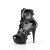 Pleaser DELIGHT-1013RM Botines Plataforma Charol pedrería malla Negro EU-35 / US-5