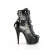 Pleaser DELIGHT-1013RM Botines Plataforma Charol pedrería malla Negro EU-39/US-9