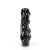 Pleaser DELIGHT-1013RM Botines Plataforma Charol pedrería malla Negro EU-40 / US-10