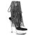 Pleaser DELIGHT-1017RSF Botines Plataforma Tono Claro pedrería Negro EU-36 / US-6