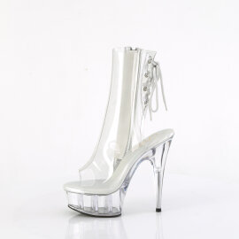 Pleaser DELIGHT-1018C Botines con Plataforma Transparente EU-40 / US-10