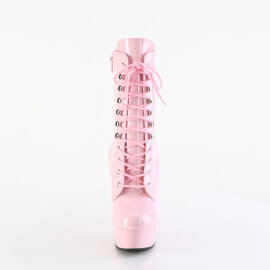Pleaser DELIGHT-1020 Botines con Plataforma Charol rosa EU-35 / US-5