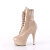 Pleaser DELIGHT-1020 Botines con Plataforma Charol beige EU-36 / US-6
