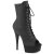 Pleaser DELIGHT-1021 Botines con Plataforma de Piel Sintética Negro EU-35 / US-5