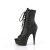 Pleaser DELIGHT-1021 Botines con Plataforma de Piel Sintética Negro EU-35 / US-5