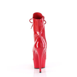 Pleaser DELIGHT-1021 Botines con Plataforma Charol Rojo EU-35 / US-5