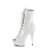 Pleaser DELIGHT-1021 Botines con Plataforma Charol blanco EU-43 / US-13