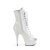 Pleaser DELIGHT-1021 Botines con Plataforma Charol blanco EU-43 / US-13